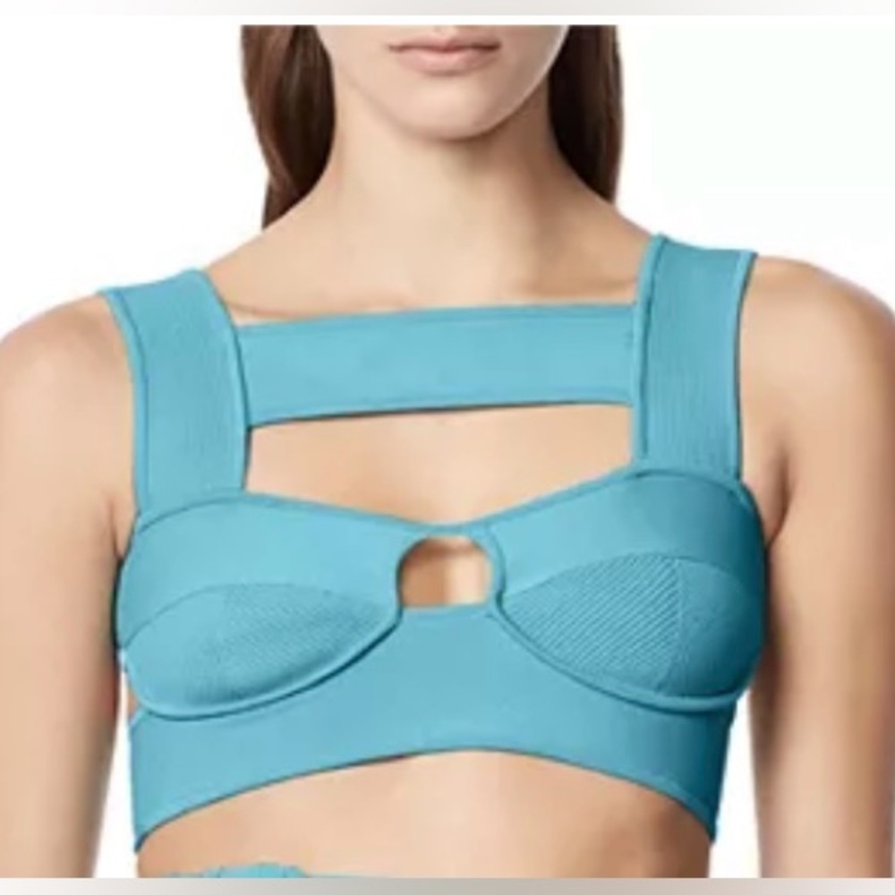 Herve Leger Strappy Cutout Crop Top